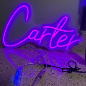 Purple Neon Sign